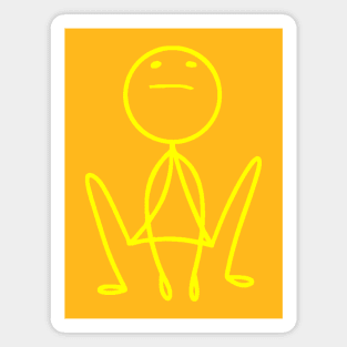 Stickman Yellow Magnet